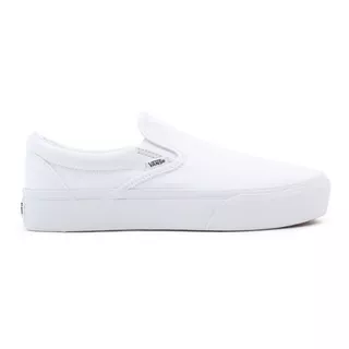 Panchas Vans Classic Slip-on Platform Blanco