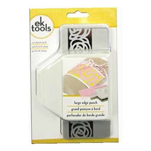 Ek Tools Punch Rose Chain | Perforadora Borde Rosas Flores Color Gris Forma de la perforación Borde de Rosas