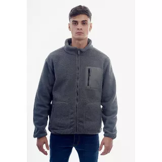 Campera Abrigo Hombre Corderito Invierno Bolsillo