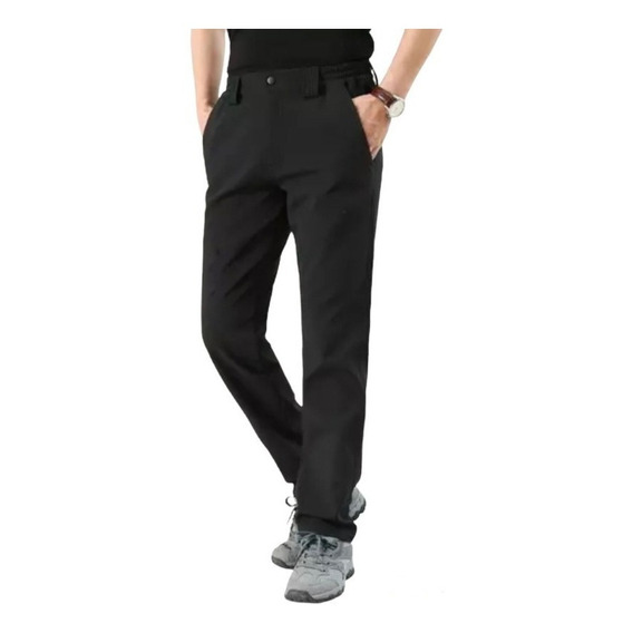 Pantalón Softshell De Hombre Térmicos, Impermeables Slim Fit