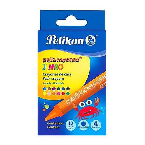 Crayola Pelikan Crayon Jumbo Redondo X 12 Unidades