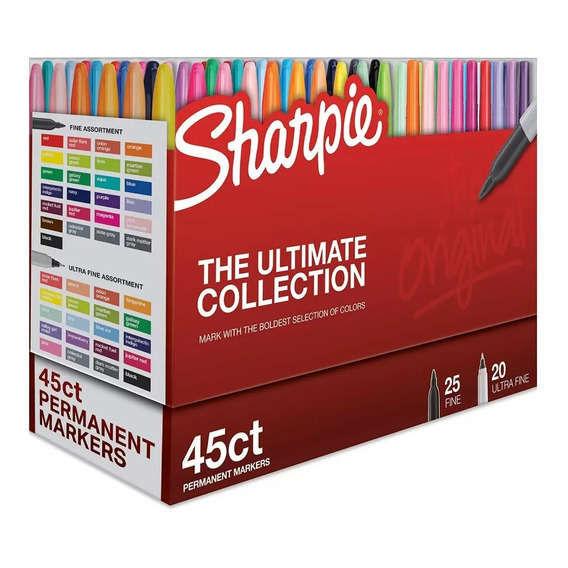 45 Plumones Permanentes Sharpie The Ultimate Collection