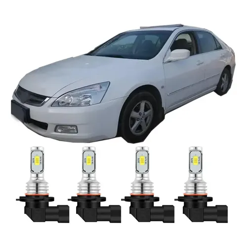 Kit De 4 Bombillas LED 9005 Y 9006 6000K Para Honda Accord 2003-2007 – Luces Altas Y Bajas