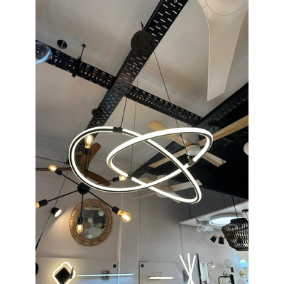 Colgante Kassandra Negro Led 100w Deco Moderno L96100n Mks