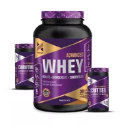 Combo Advanced Whey Protein + L-carnitina + Cutter Xtrenght 