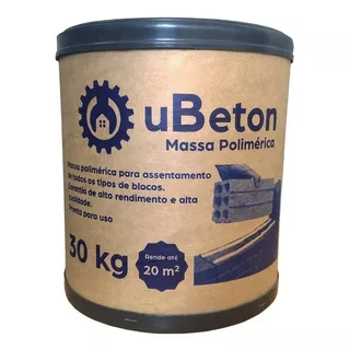 Ubeton Cola Bloco / Tijolo - 8 Un. De Barrica 30kg - 240kg