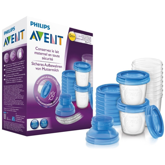 10 Vasos Contenedores De Leche  Avent Philips Contenedor