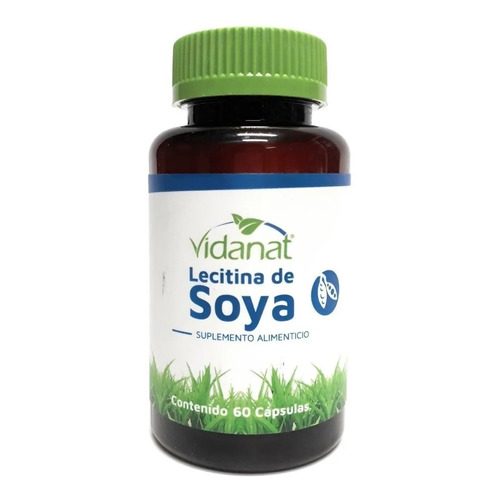 Suplemento En Cápsulas Vidanat Lecitina De Soya En Frasco 60 Un