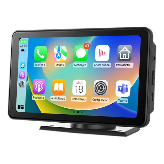 Pantalla Touch 7  Apple Carplay Android Auto /bluetooth V5.0