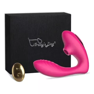 Vibrador Punto G Y Succionador De Clitoris Tracy Dog Ogpro2 Color Rosa