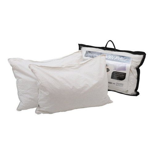 Almohada De Pluma Dib Twin Pack 50x70 Color Blanco