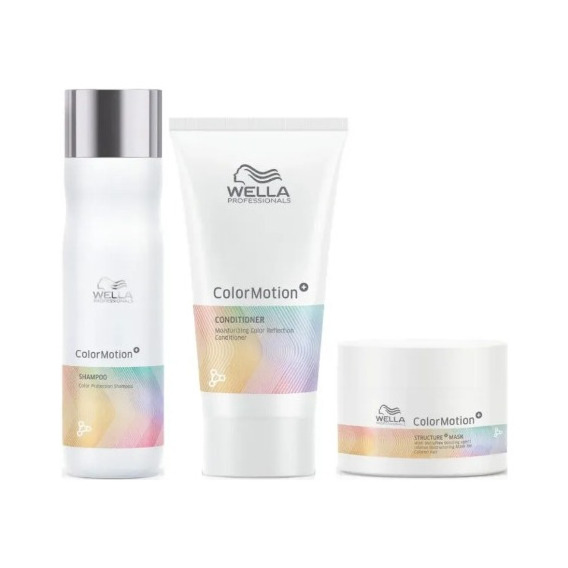 Wella Color Motion  Trío Shampoo 250 Ml + Conditioner 200 M