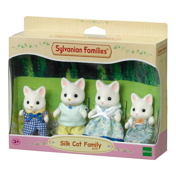 Sylvanian Families Familia Gatos De Seda Silk Cat Figura Ax®