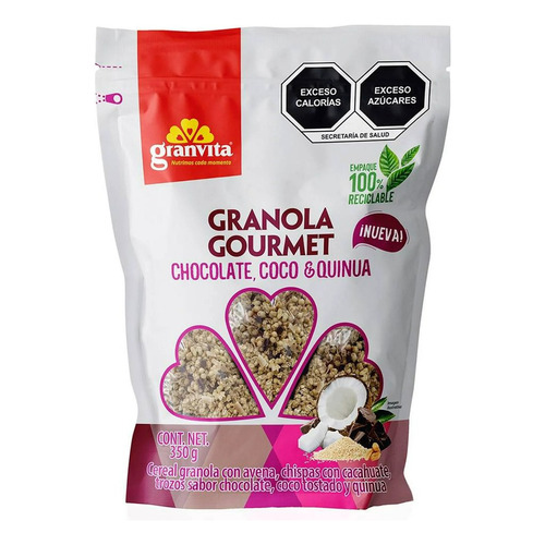 Granola Granvita Gourmet Chocolate Coco Y Quinua 350g