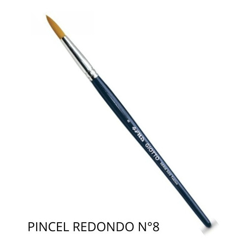 Pinceles Giotto Redondo Sintetico S 500 Taklon N° 8