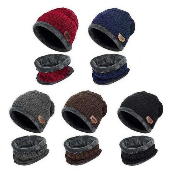 Gorro De Lana Invierno Cuello Chullo Cuellera Chalina Beanie