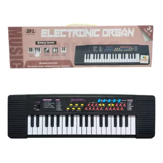 Piano Organo Musical Teclado Infantil + Micrófono Carga Usb