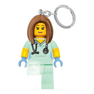 Llavero Con Luz Enfermera Lego