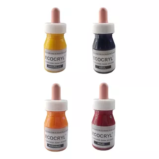 Pack X 4 Colorantes Liquidos 25grs Para Resina Ecocryl 
