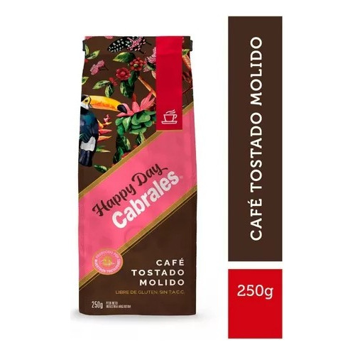 Café Cabrales Happy Day Tostado Molido 250gr Cabrales - Molido - Tostado - Bolsa