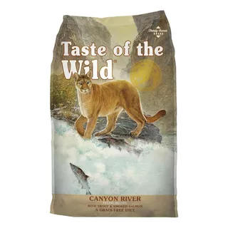 Alimento Taste Of The Wild Canyon River Feline Para Gato Sabor Trucha Y Salmón Ahumado En Bolsa De 2.2kg