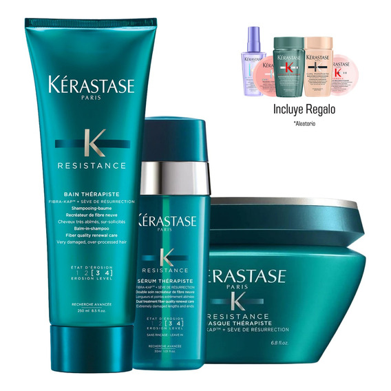 Kit Kérastase Therapiste Shampoo Mascarilla Y Suero 250 Ml