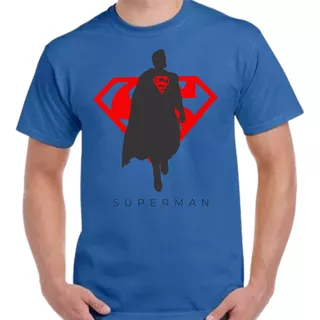 Franelas Camisa Superman Hombre De Acero Tela 100% Algodon 
