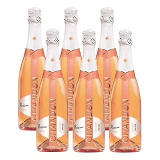 Kit 06 Unid. Espumante Chandon Passion Rosé Demi-sec 750ml