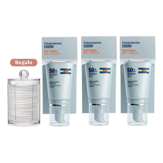 Trio Fotoprotector Isdin Gel Cream Dry Touch