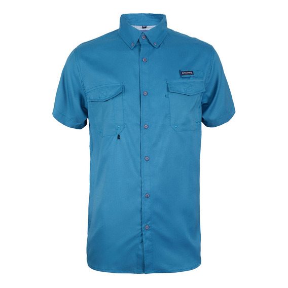 Camisa Manga Corta Hombre Expedition Turquesa Discovery