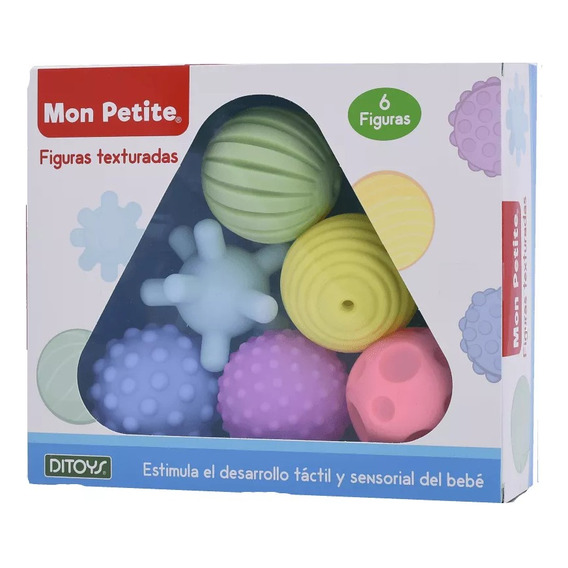 Set De Pelotas Sensoriales Mon Petite Figuras Texturadas 