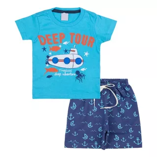 Kit Lote 5 Conjunto Roupa Infantil Menino Masculino Atacado