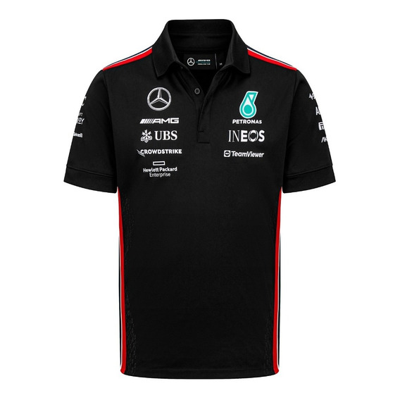 Camiseta Polo Mercedes Amg Petronas Oficial 2023 Original F1