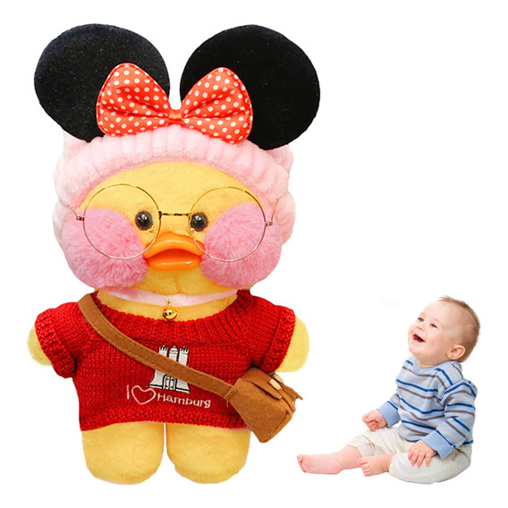 30cm Peluche De Amarillo Kawaii Lalafanfan Pato De Regalo