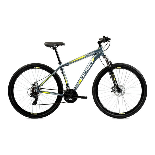 Mountain bike Olmo Flash 290  2020 18" 21v frenos de disco mecánico cambio Shimano TY-300 color gris/amarillo  