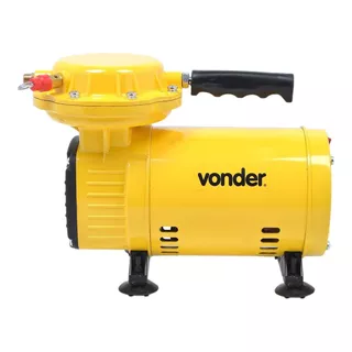 Compressor De Ar Mini Elétrico Portátil Vonder 68.28.023.000 Amarelo 127v/220v 60hz