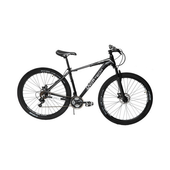 Bicicleta Mtb Overtech R29 Aluminio Full Shimano Fr Disco Pp Color Negro/Blanco/Blanco Tamaño del cuadro M