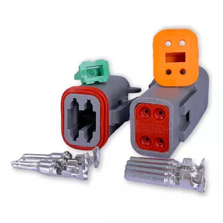 10x Conector Elétrico Dt04-4p Automotivo 4p Deutsch Dt06-4s