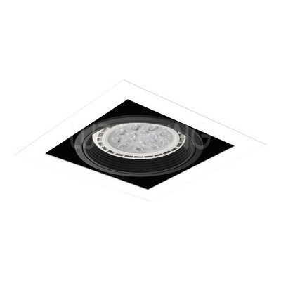 Spot Embutir 1 Luz Blanco Apto Led Gu10 Ar111 Cardanico Blanco