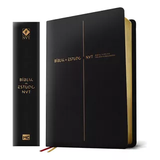 Bíblia De Estudo Nvt- Preta Luxo - Mundo Cristão Na Caixa