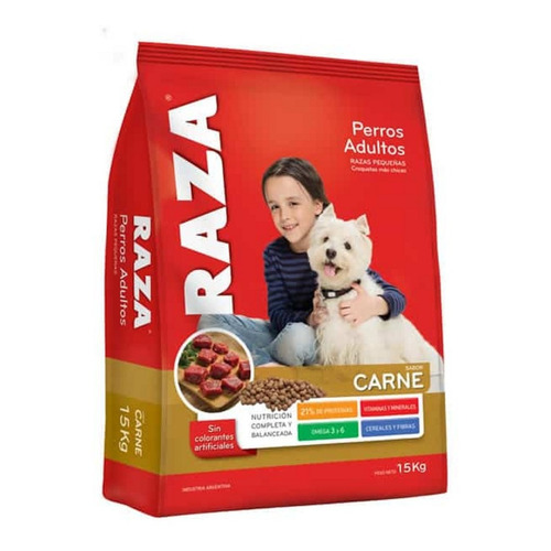 Alimento Raza Perro Adulto Pequeños Carne 15kg. Envíos