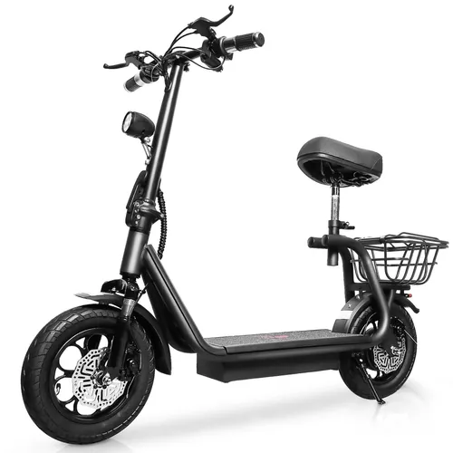 Scooter Eléctrico Patín M5 Pro 650w 40km/h Adultos Con Asiento Autonomía  35km Ajustable Plegable Luces Led Motos Electricas Monopatin Electrico Con  Soporte Para Celular Y Cesta Honey Whale