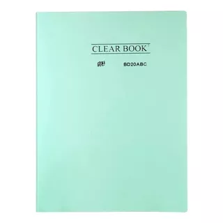 Pasta Catálogo 20 Folhas A4 Clear Book Tons Pastel -yes Yes Cor Verde