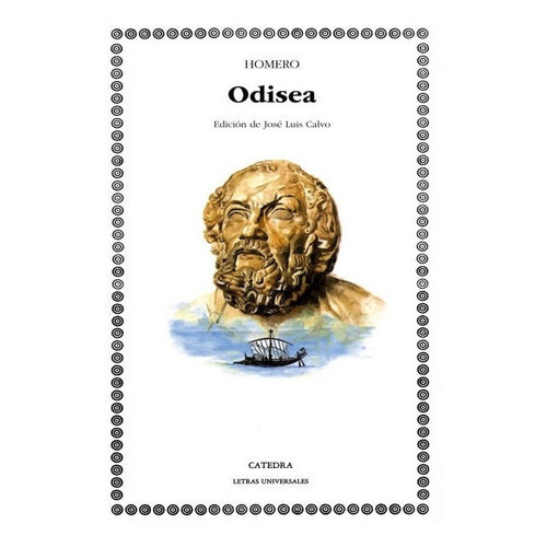 Odisea, De Homero. Editorial Cátedra (g), Tapa Blanda En Español