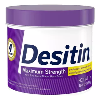 Desitin Bebe Máxima Potencia Morada Crema Original  16oz 1lb