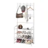 Perchero ropa Rack Multifuncional Zapatero Organizador percha Estantes IMBACK Color Blanco