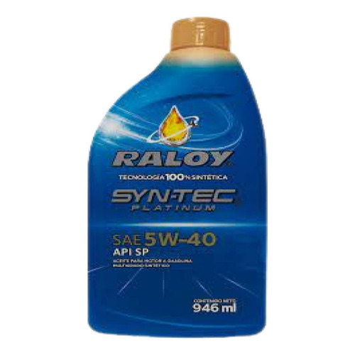 Aceite 5w40 Sintetico Platinum 946 Ml Raloy