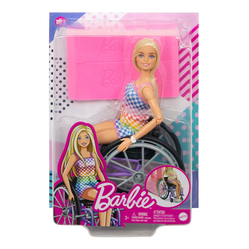 Barbie Fashionista Muñeca Silla De Ruedas Morada