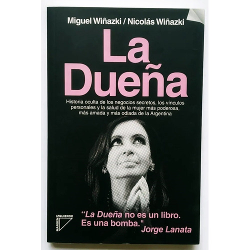 La Dueña- Wiñazki Miguel- Ed. Margen Izquierdo