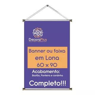 Banner Em Lona Com Impressão Digital De Alta Qualidade 90x60